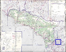 Administratives carte de Abkhazie