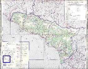 Administrativa mapa de Abecasia