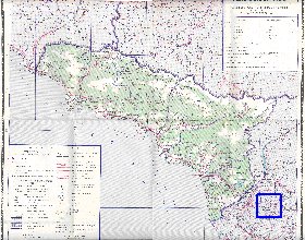 Administratives carte de Abkhazie