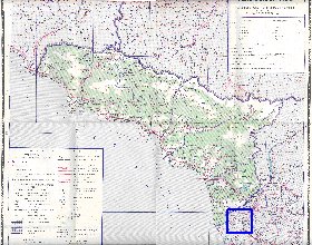 Administratives carte de Abkhazie