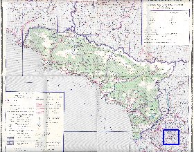 Administratives carte de Abkhazie