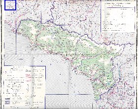 Administratives carte de Abkhazie