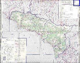 Administratives carte de Abkhazie