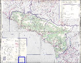 Administrativa mapa de Abecasia