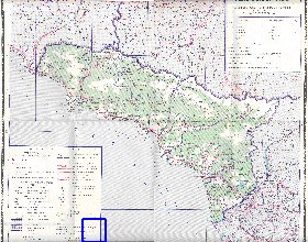 Administrativa mapa de Abecasia