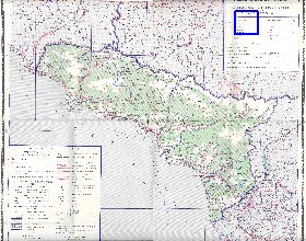 Administratives carte de Abkhazie