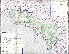 Administratives carte de Abkhazie