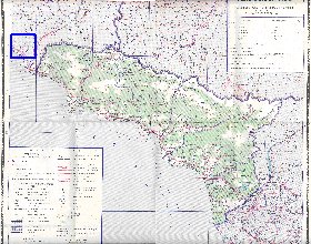 Administratives carte de Abkhazie