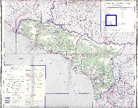 Administratives carte de Abkhazie