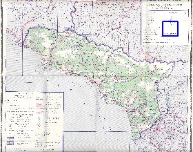 Administrativa mapa de Abecasia