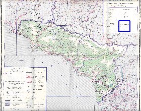 Administratives carte de Abkhazie