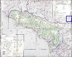 Administratives carte de Abkhazie