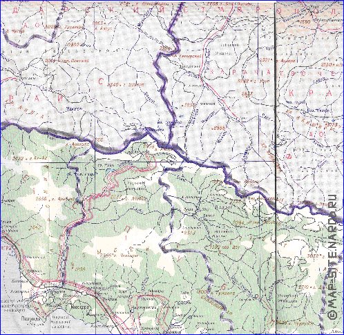 Administrativa mapa de Abecasia