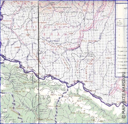 Administrativa mapa de Abecasia