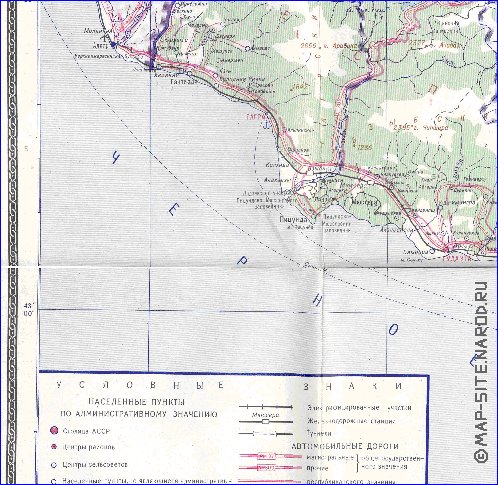 Administrativa mapa de Abecasia