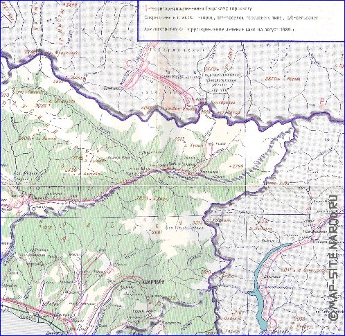 Administrativa mapa de Abecasia