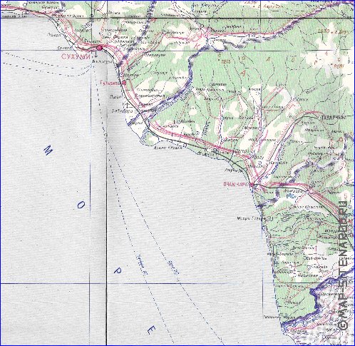 Administrativa mapa de Abecasia