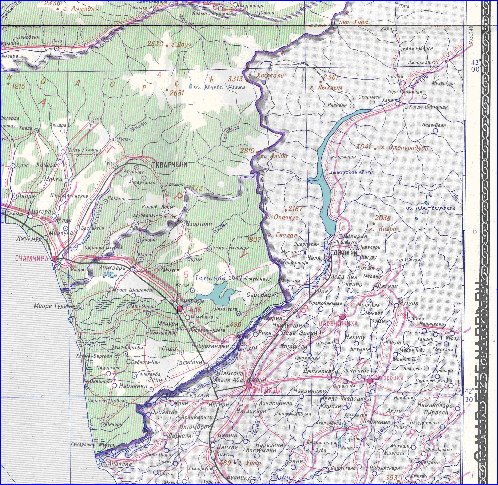 Administrativa mapa de Abecasia