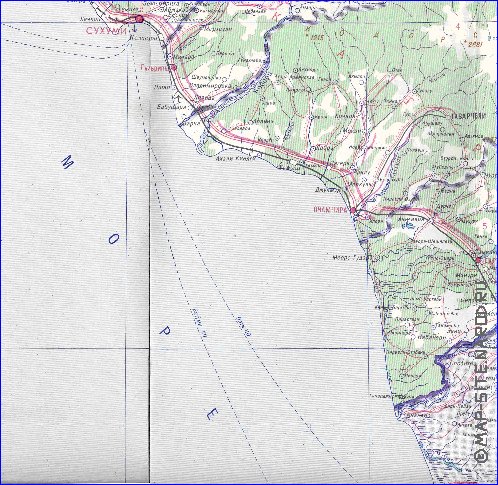 Administrativa mapa de Abecasia