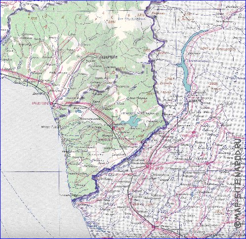 Administrativa mapa de Abecasia