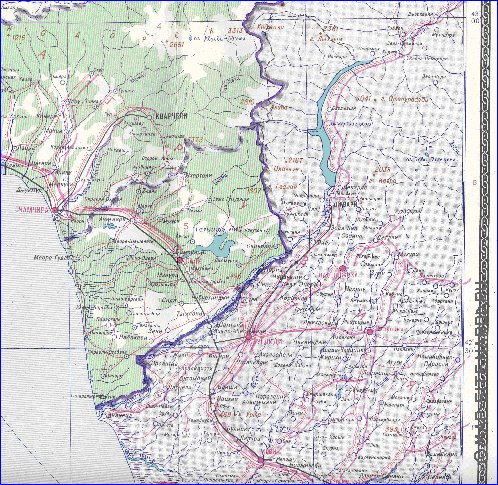 Administrativa mapa de Abecasia