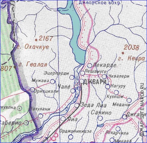 Administrativa mapa de Abecasia