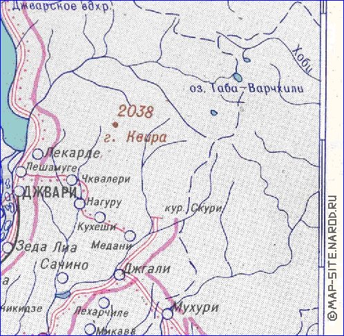 Administrativa mapa de Abecasia