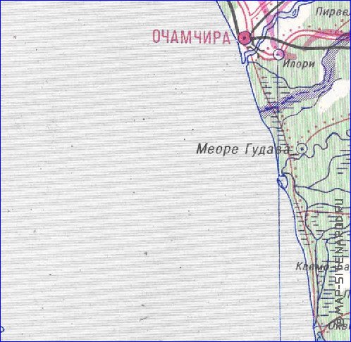 Administrativa mapa de Abecasia