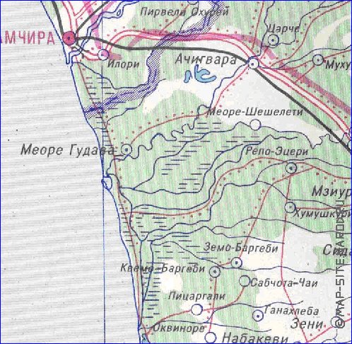 Administrativa mapa de Abecasia