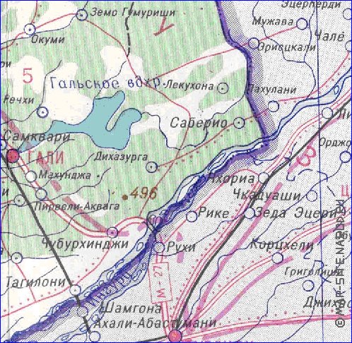 Administrativa mapa de Abecasia