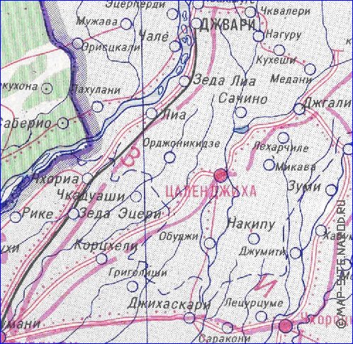 Administrativa mapa de Abecasia