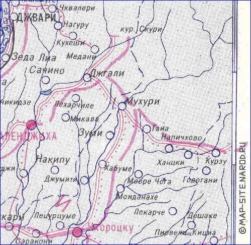 Administrativa mapa de Abecasia