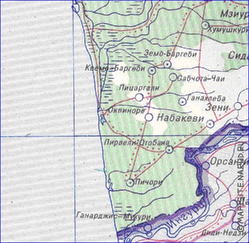 Administrativa mapa de Abecasia