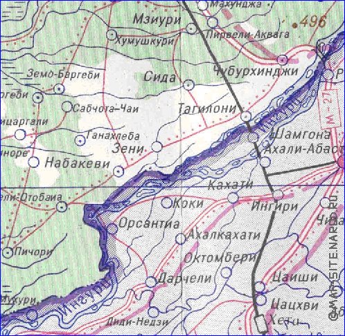 Administrativa mapa de Abecasia