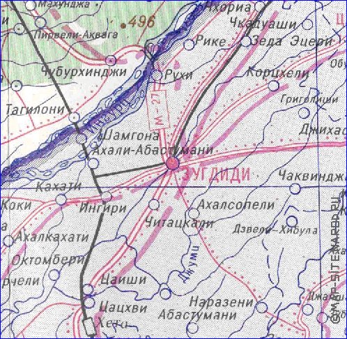 Administrativa mapa de Abecasia