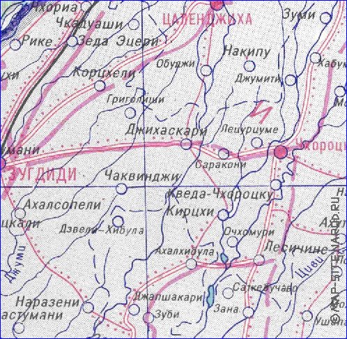 Administrativa mapa de Abecasia