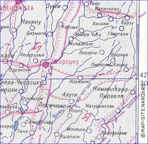 Administrativa mapa de Abecasia