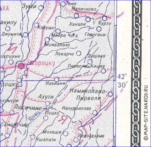 Administratives carte de Abkhazie