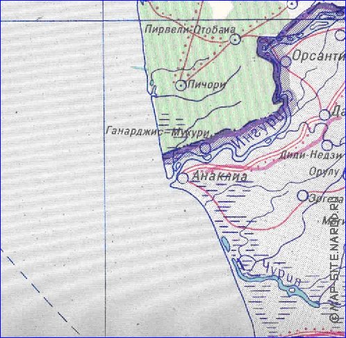 Administrativa mapa de Abecasia