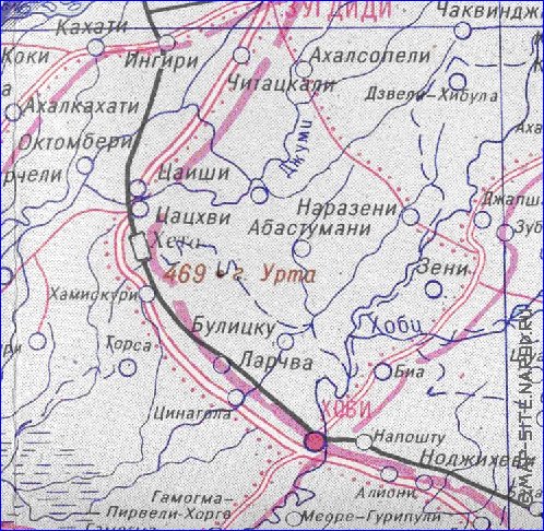 Administrativa mapa de Abecasia