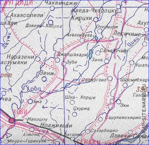 Administrativa mapa de Abecasia