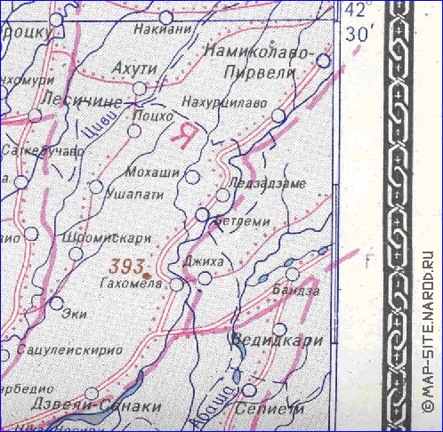 Administrativa mapa de Abecasia