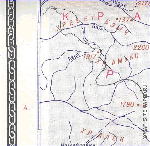 Administrativa mapa de Abecasia