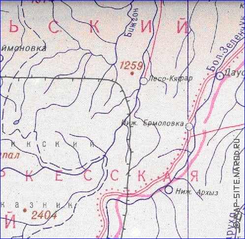 Administrativa mapa de Abecasia