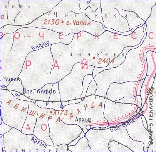 Administrativa mapa de Abecasia