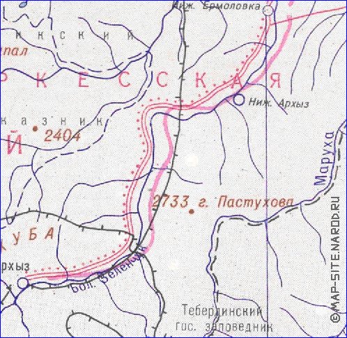 Administrativa mapa de Abecasia