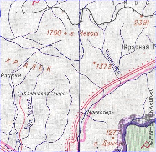 Administrativa mapa de Abecasia