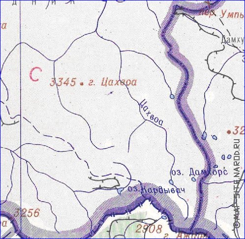 Administrativa mapa de Abecasia