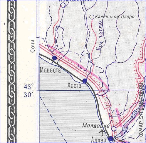 Administrativa mapa de Abecasia