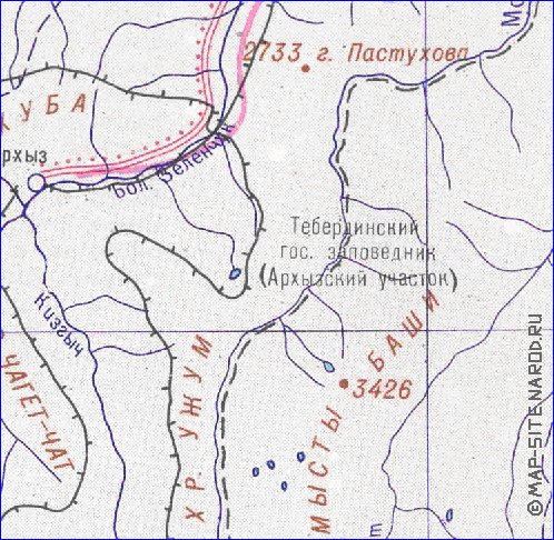 Administrativa mapa de Abecasia